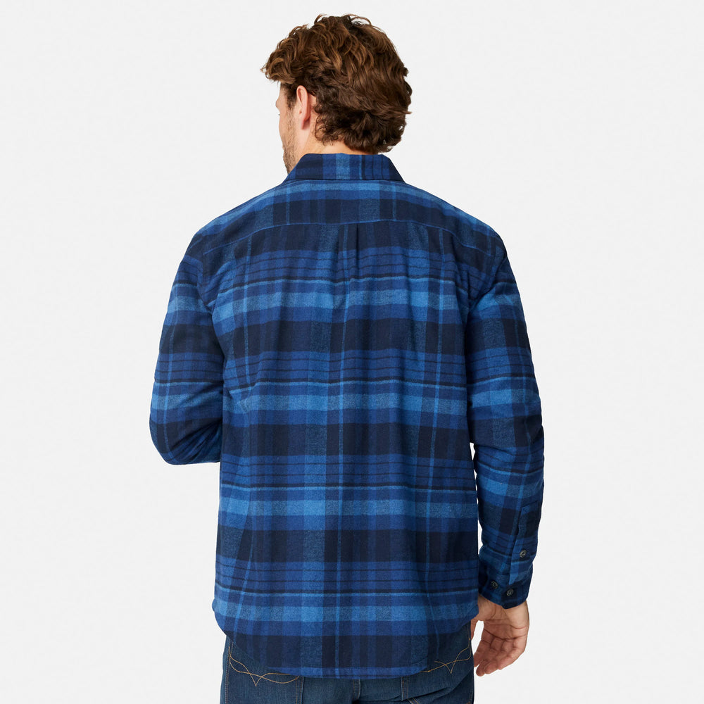 Navy Heather Plaid